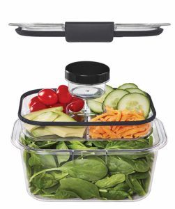 Rubbermaid Brilliance Salad and Snack Lunch Combo Kit