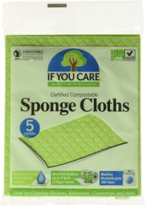 If You Care sponge cloths in compostable plastic packaging